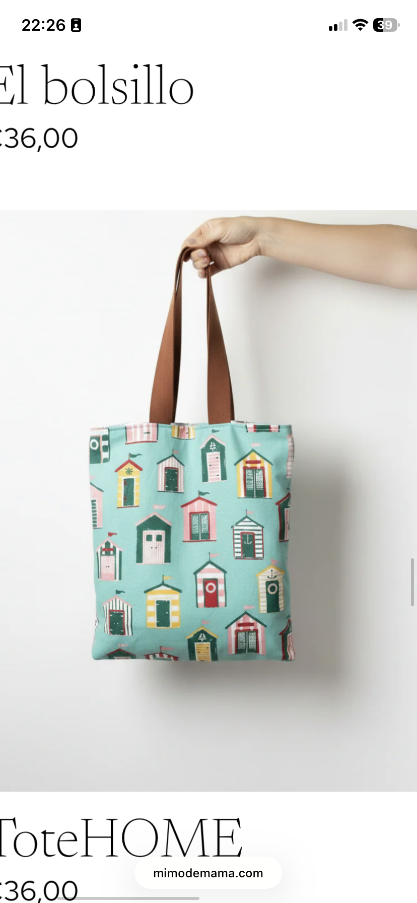 Totebag CIRCO+TOTEbag casitas +neceser a juego