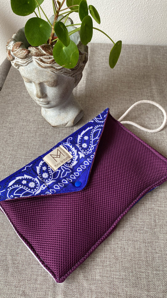 Cartera bandana morada