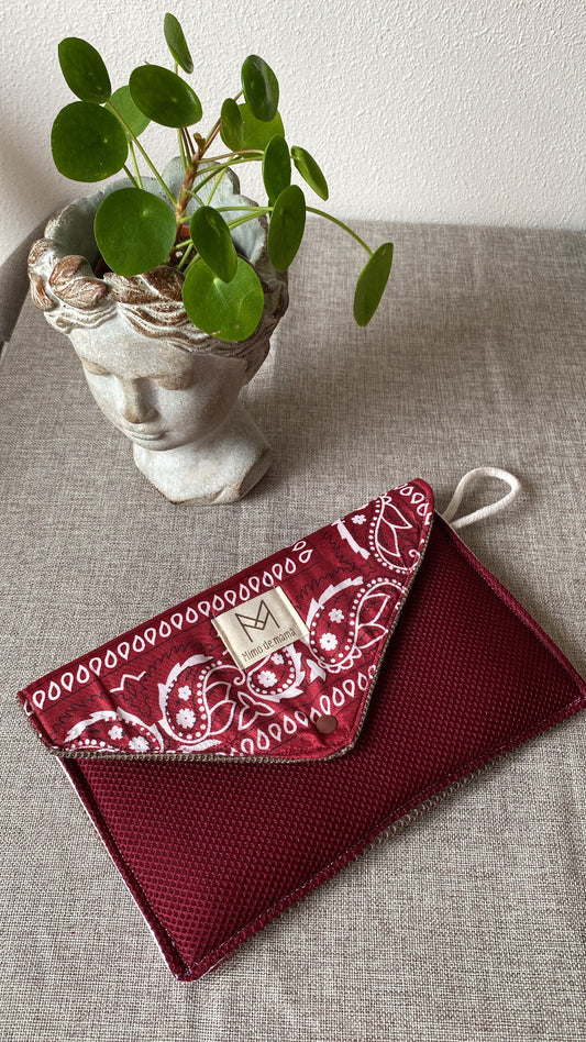 Cartera bandana rojo