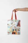 Totebag CIRCO+TOTEbag casitas +neceser a juego